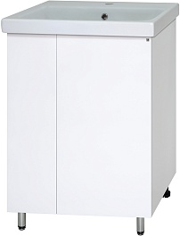 Misty Мебель для ванной Лира 60 L белая – фотография-2